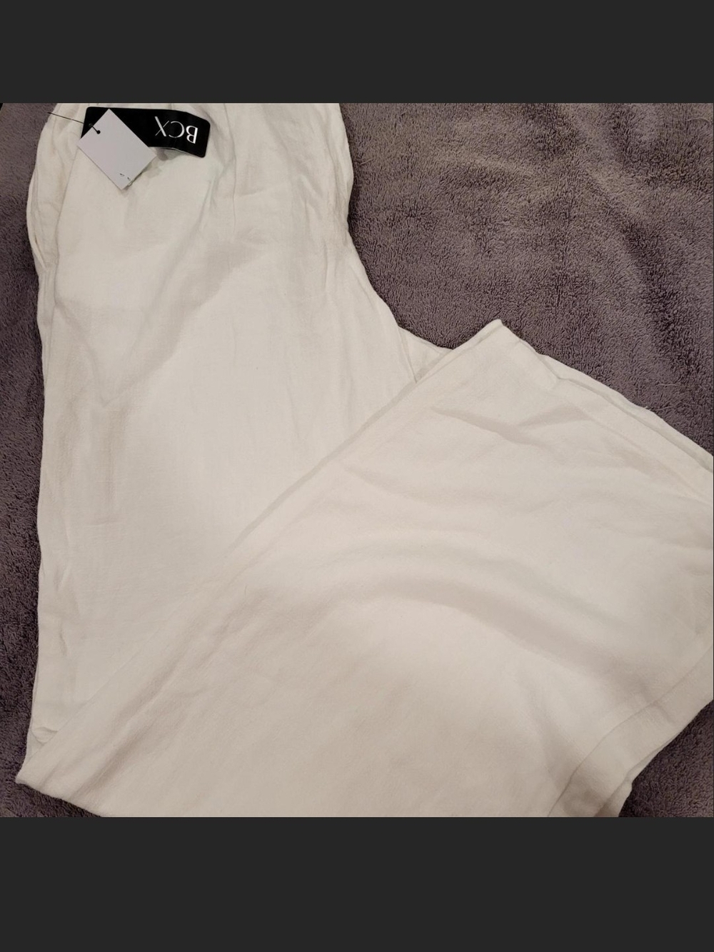 BCX Women's White Relaxed Lounge Pants